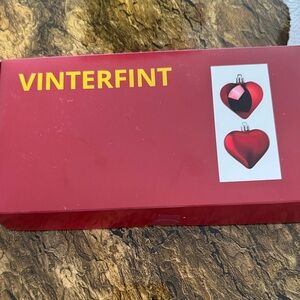 IKEA VINTERFINT Red Heart Decorations